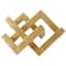 13.5" Iron Geometric Abstract Shaped Sculpture Décor
